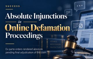 Economou & Co LLC Secures Absolute Injunctions for Fintech Firm in Online Defamation Case