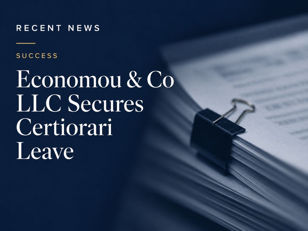 Economou & Co LLC Secures Certiorari Leave Before the Supreme Court of Cyprus